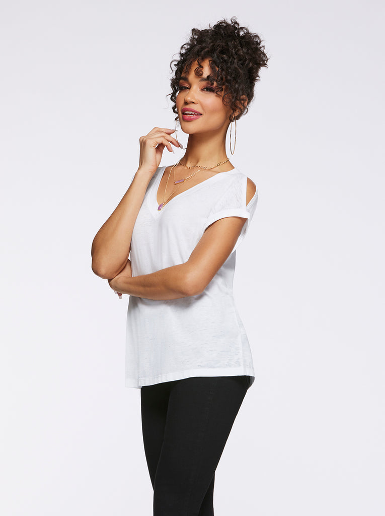 Amory Tee in Bright White