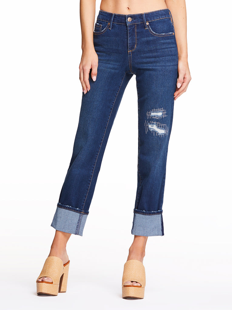 Arrow Straight Ankle Jeans in Sea Wolf