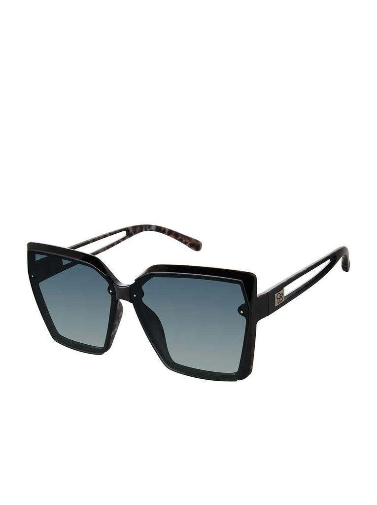 Cat Eye Sunglasses in Black and Leopard