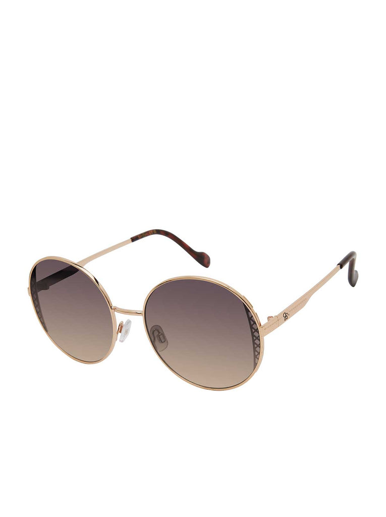 Metal Round Sunglasses in Gold