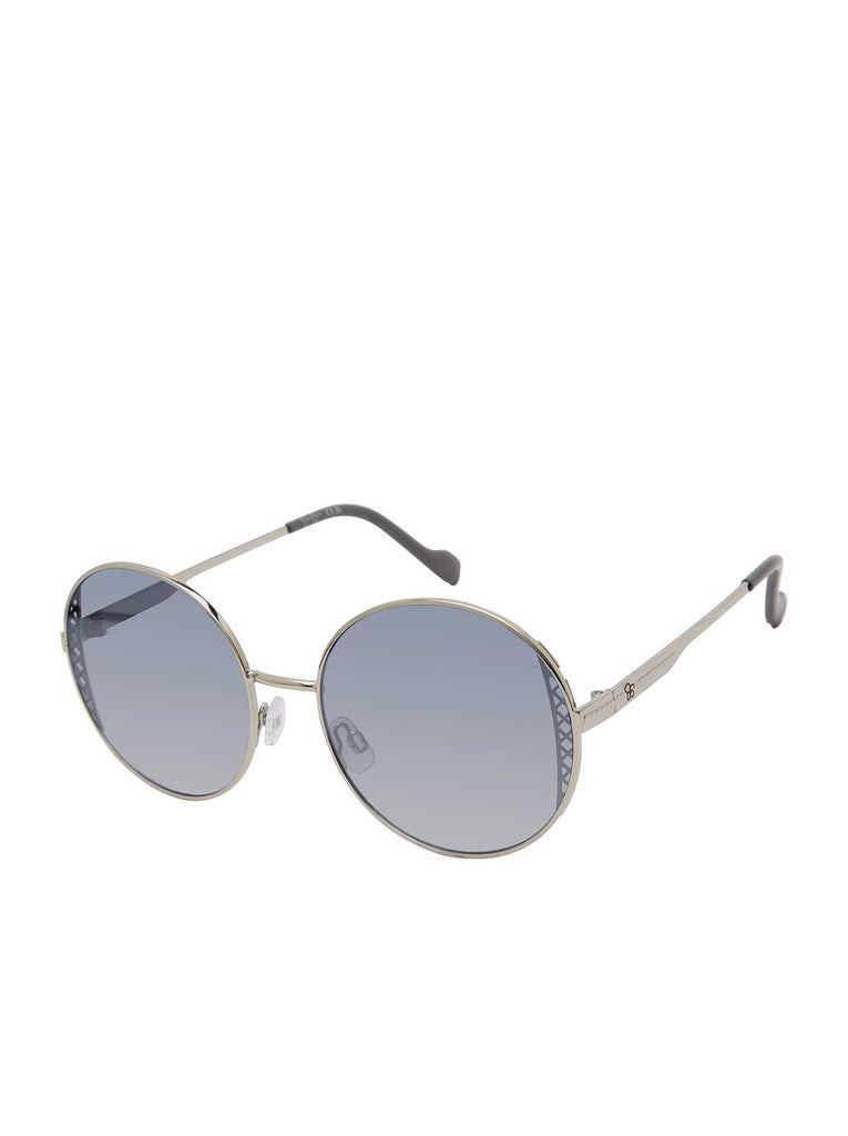 Metal Round Sunglasses in Silver