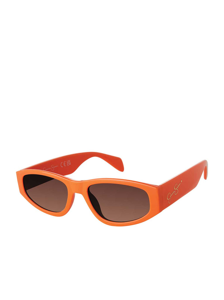 Vintage Oval Sunglasses in Orange