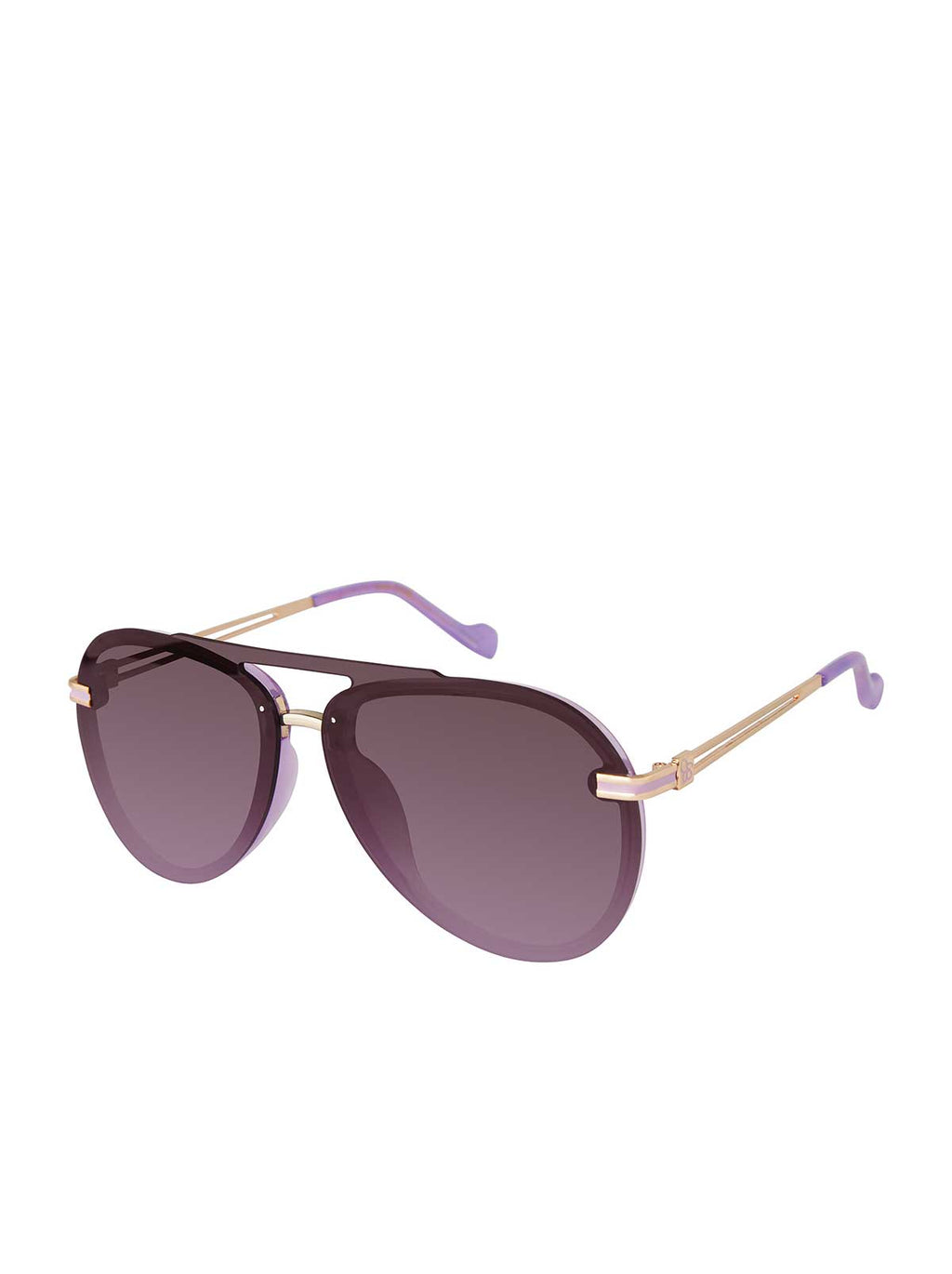 Metal Aviator Sunglasses in Light Purple