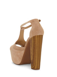 Dany T-Strap Platform Sandal in Sand