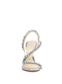 Jaycin High Heel in Silver Snake