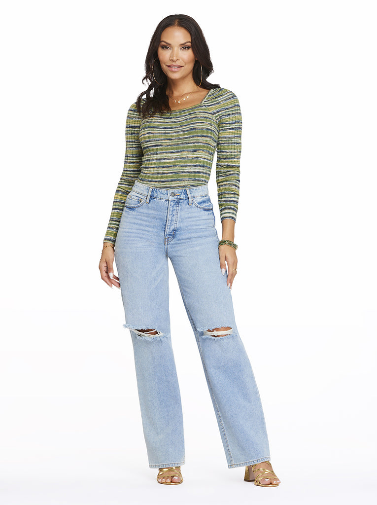 Relaxed Wide Straight Jeans in Soulmate