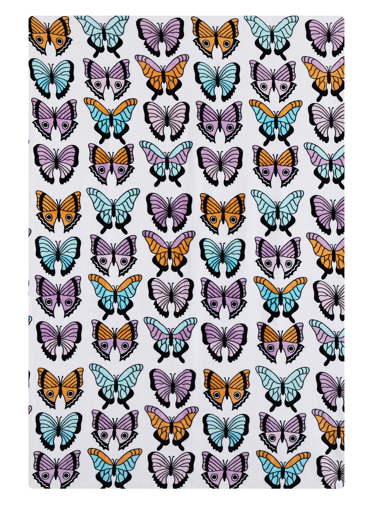 Multi Butterfly Purple Throw