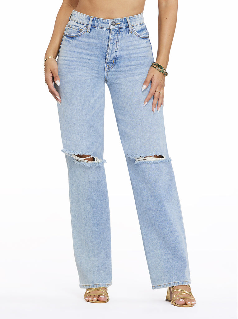 Relaxed Wide Straight Jeans in Soulmate