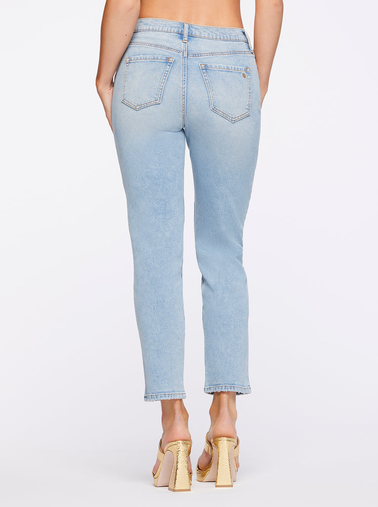 Spotlight High Rise Straight Jeans in Carry On