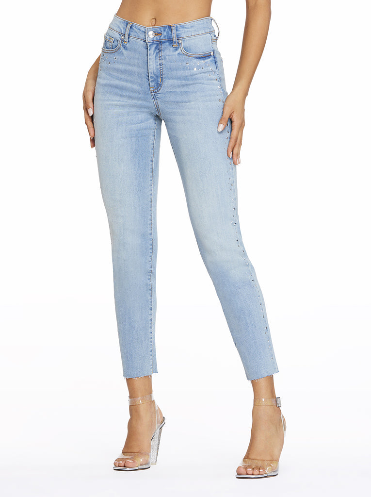 Spotlight High Rise Straight Jeans in Into the Blues