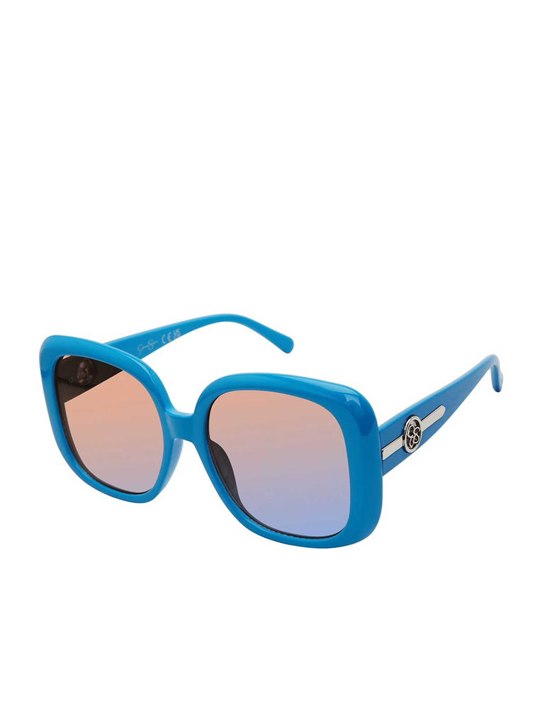 Retro Rectangular Sunglasses in Blue