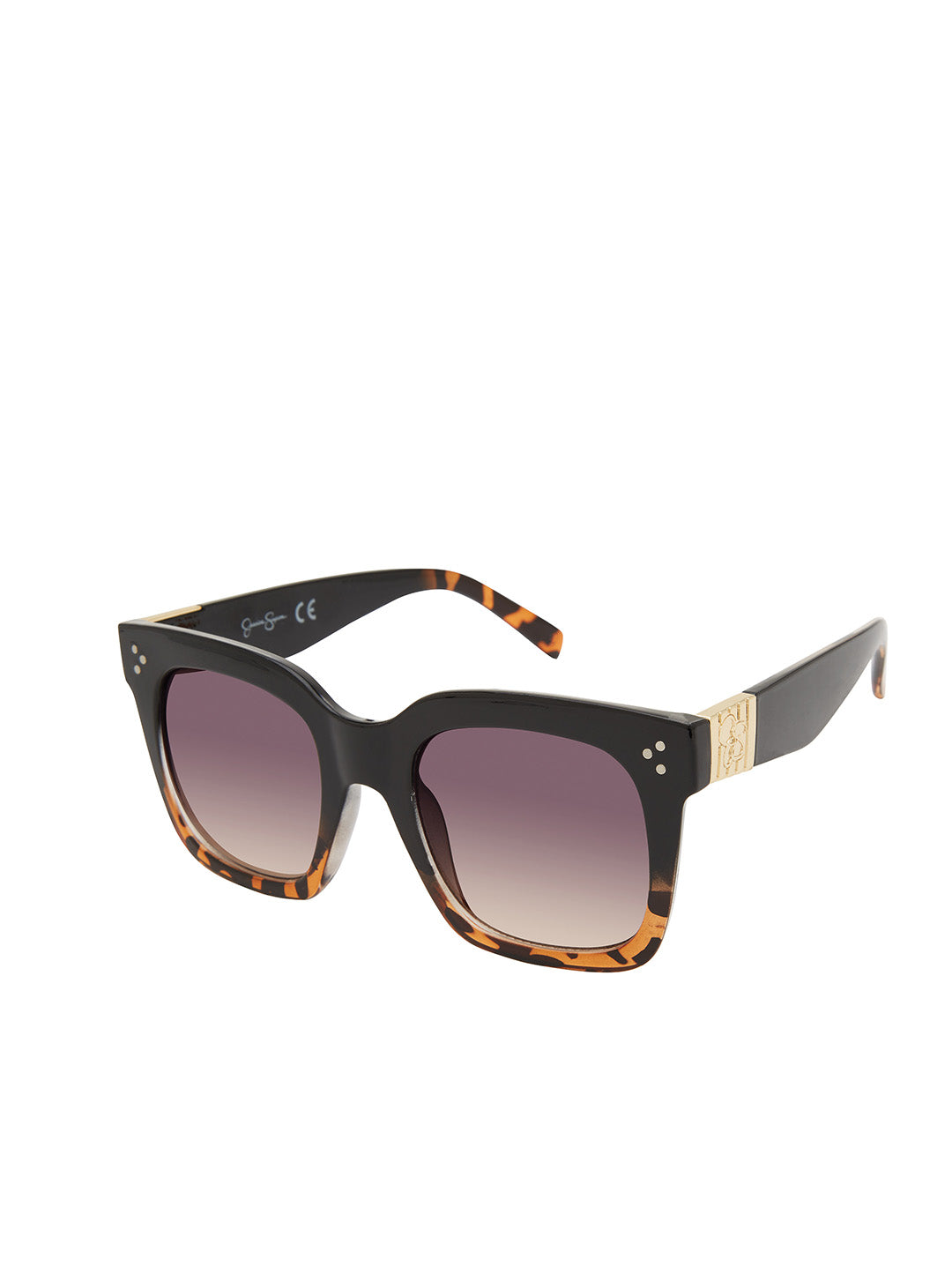 Stand-Out Cat-Eye Sunglasses in Black & Tortoise – Jessica Simpson