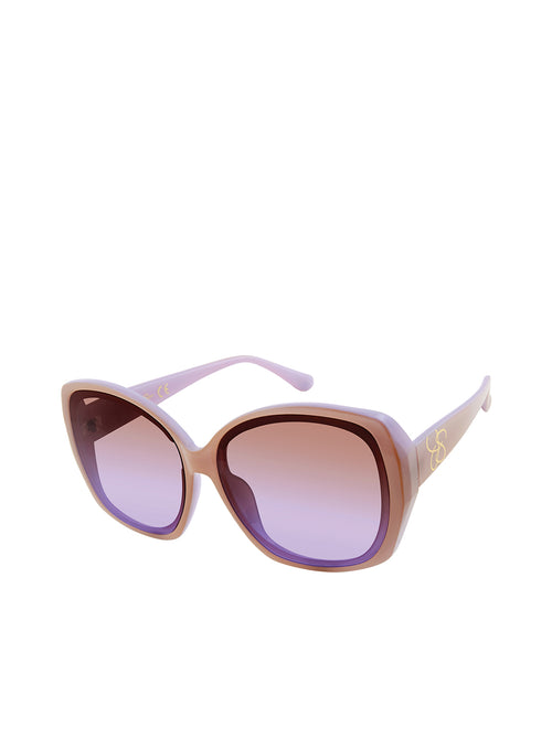 Two Tone Geometric in Nude & Lilac